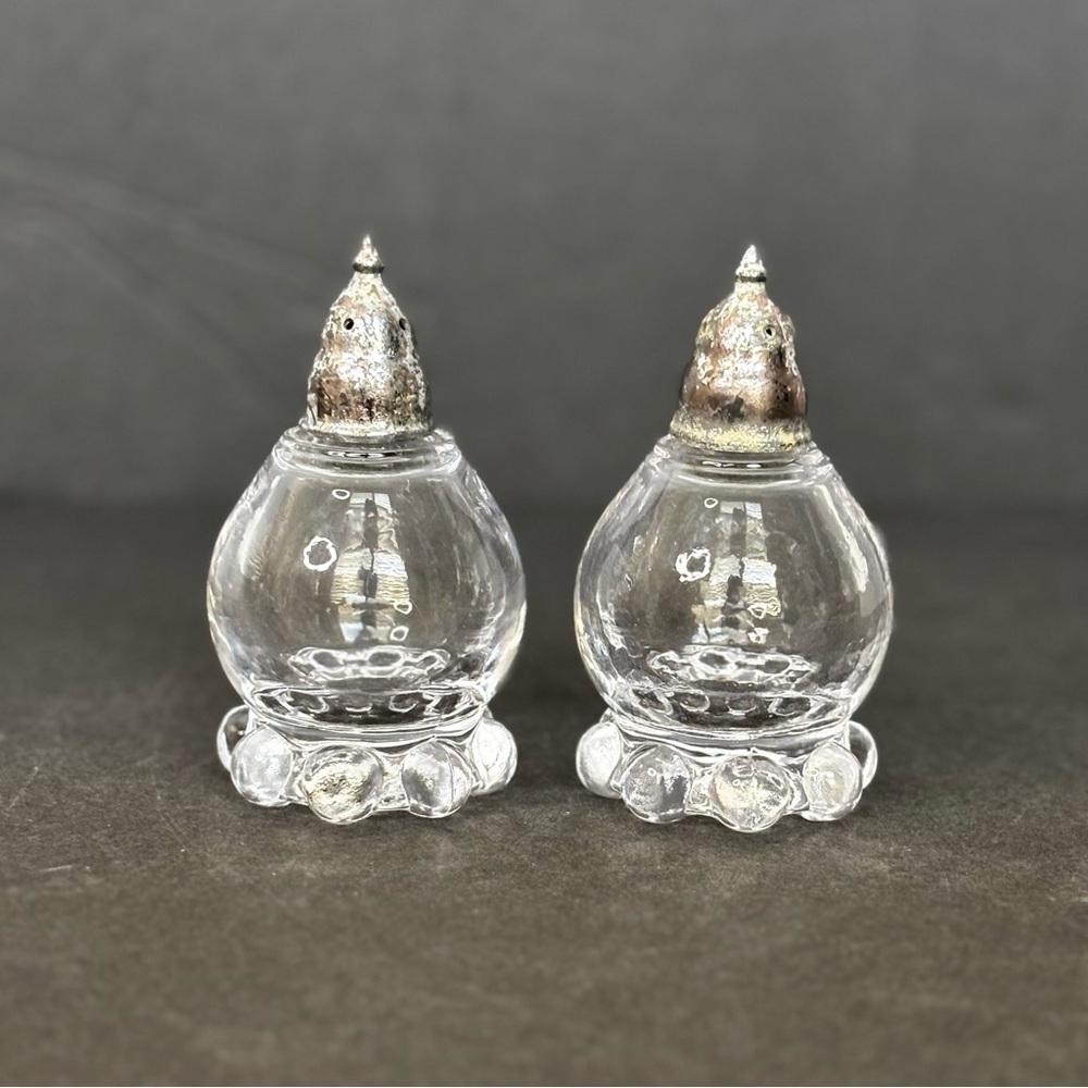 Imperial Glass Candlewick - Pair of Salt & Pepper Shakers